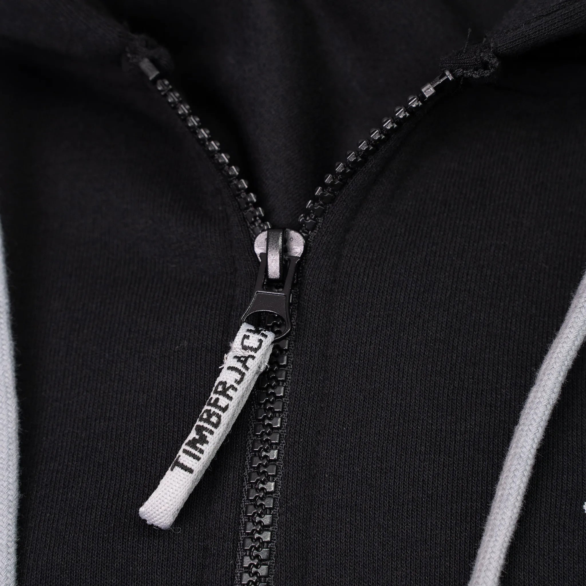 Zip Hoodie Basic Nero - timberjacks.store