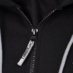 Zip Hoodie Basic Nero - timberjacks.store