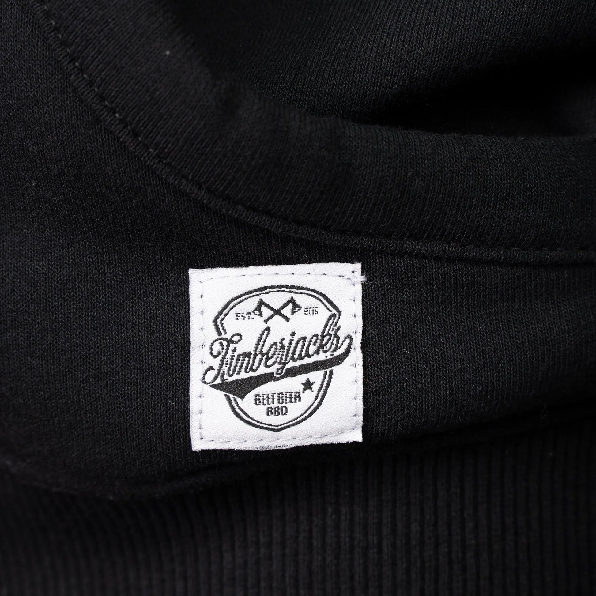 Zip Hoodie Basic Nero - timberjacks.store