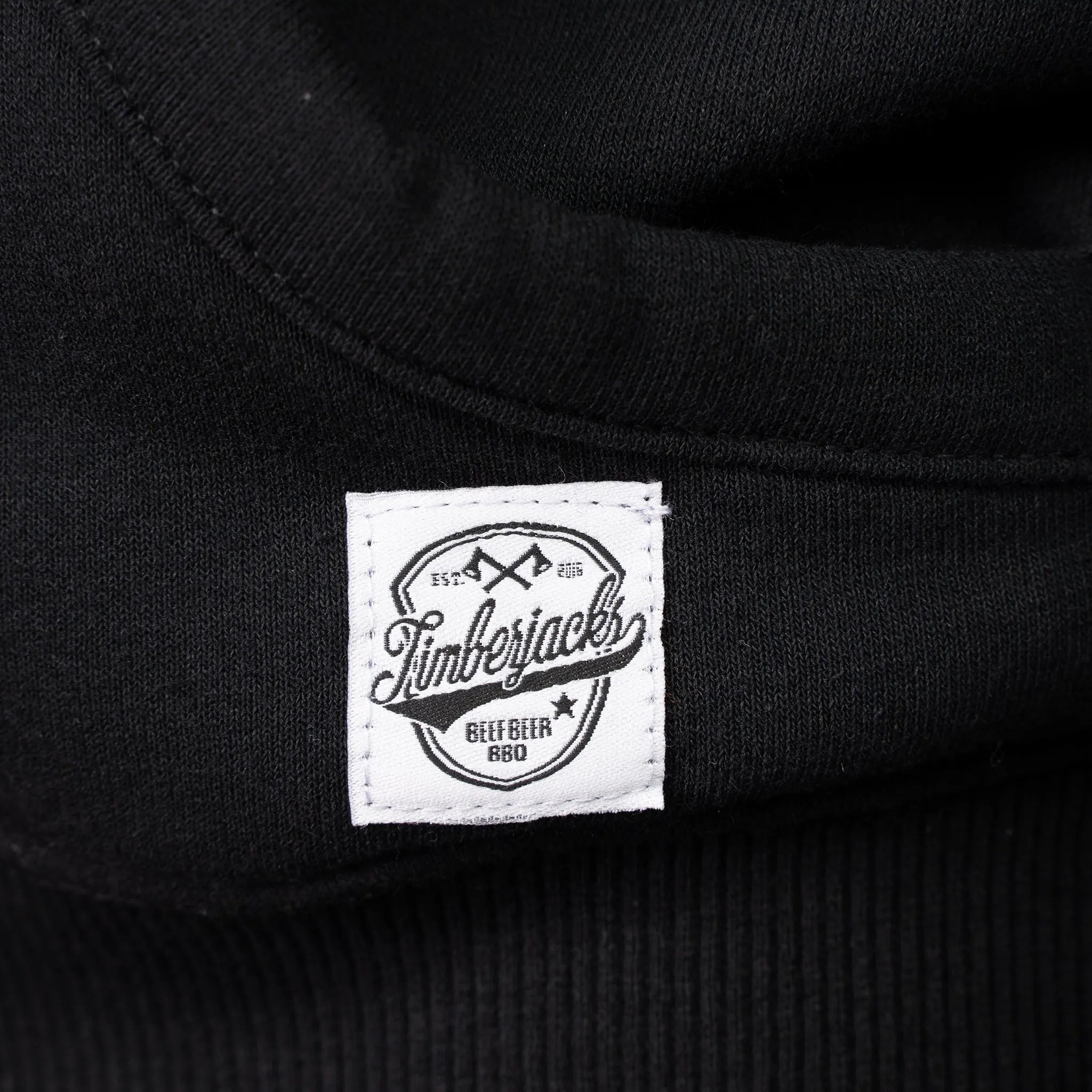 Zip Hoodie Basic Nero - timberjacks.store
