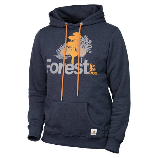 Hoodie Forest for the trees Indigo Recycled Cotton