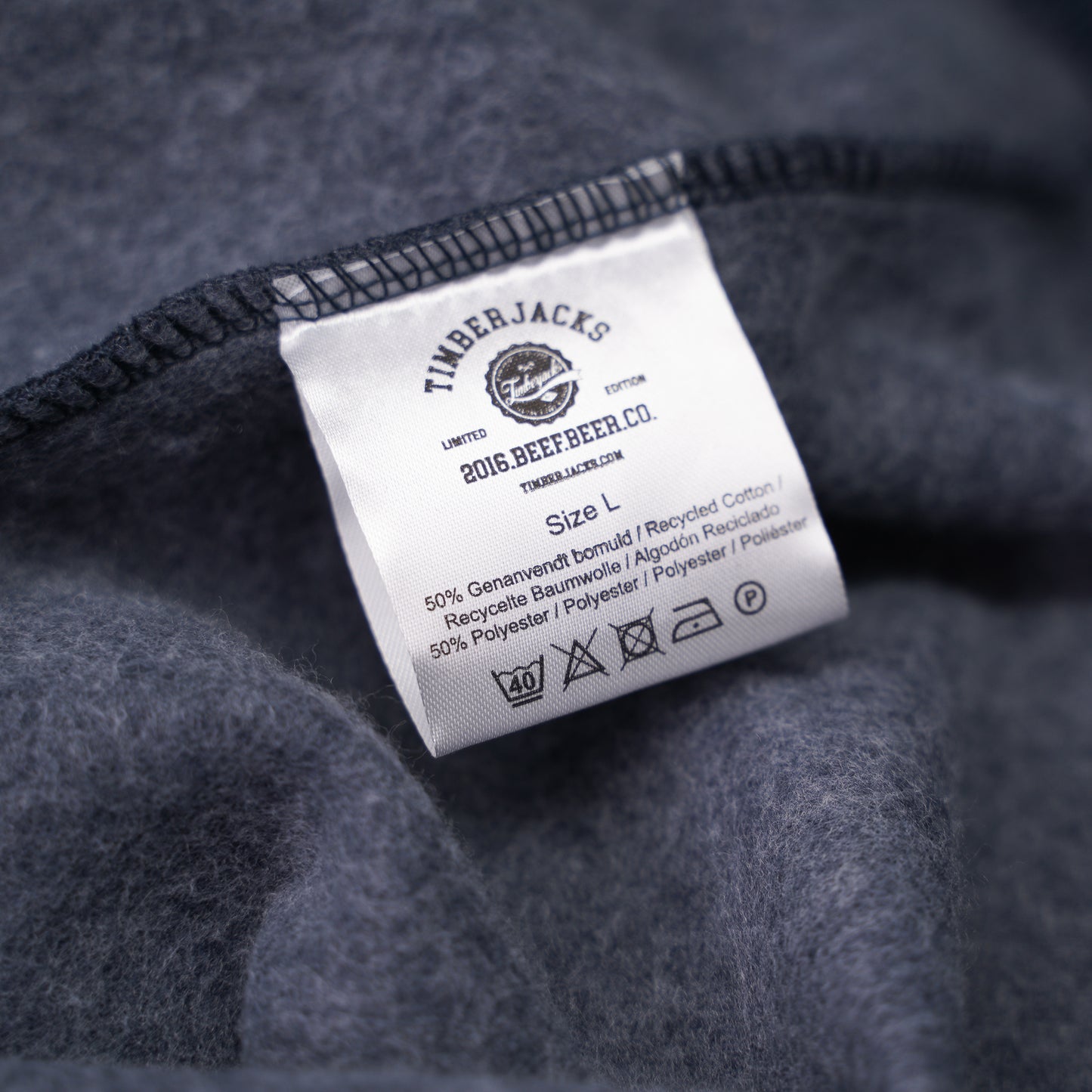 Sweatshirt Beef Beer Co Indigo Recycled Cotton