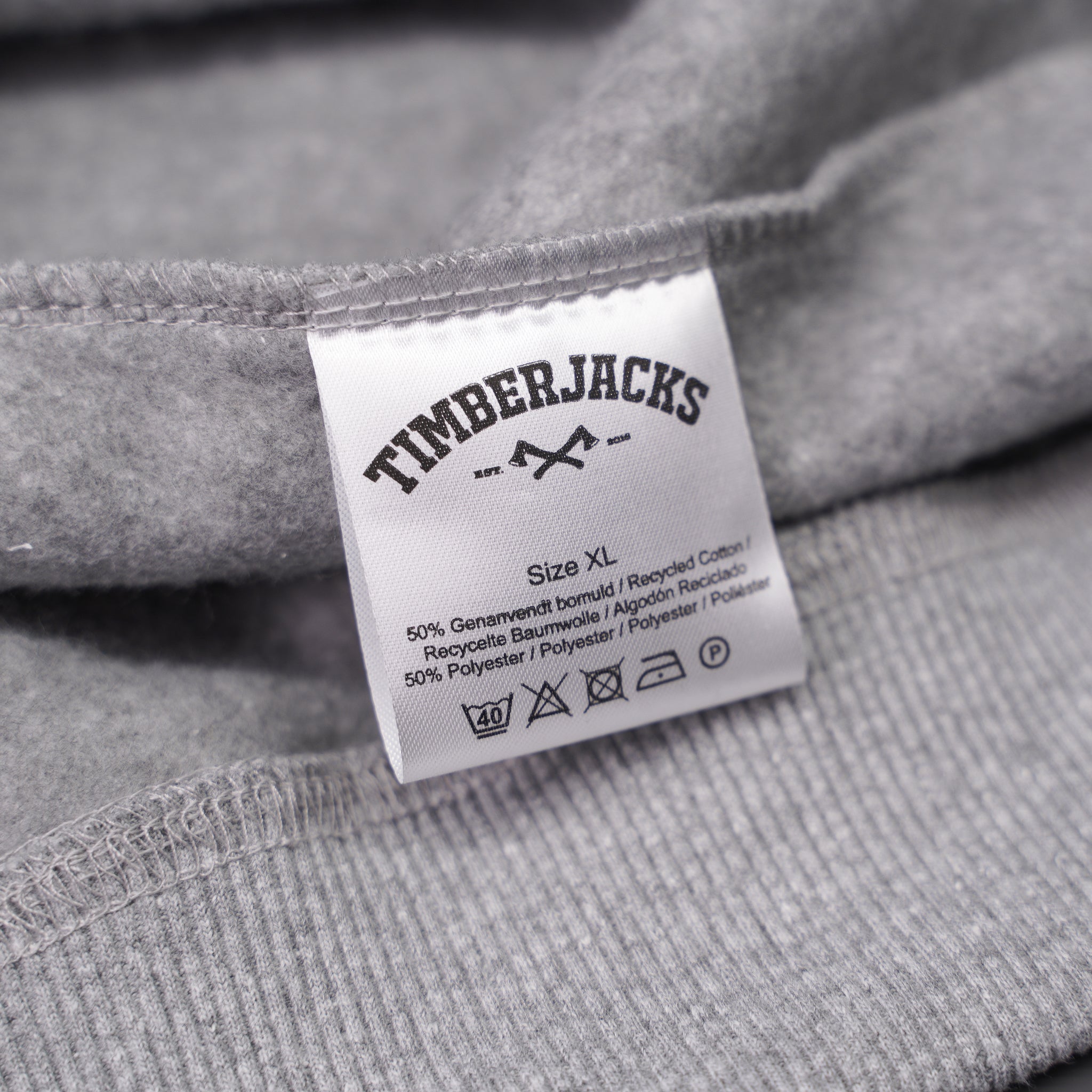 Sweatshirt Patch Ash Grey Recycled Cotton