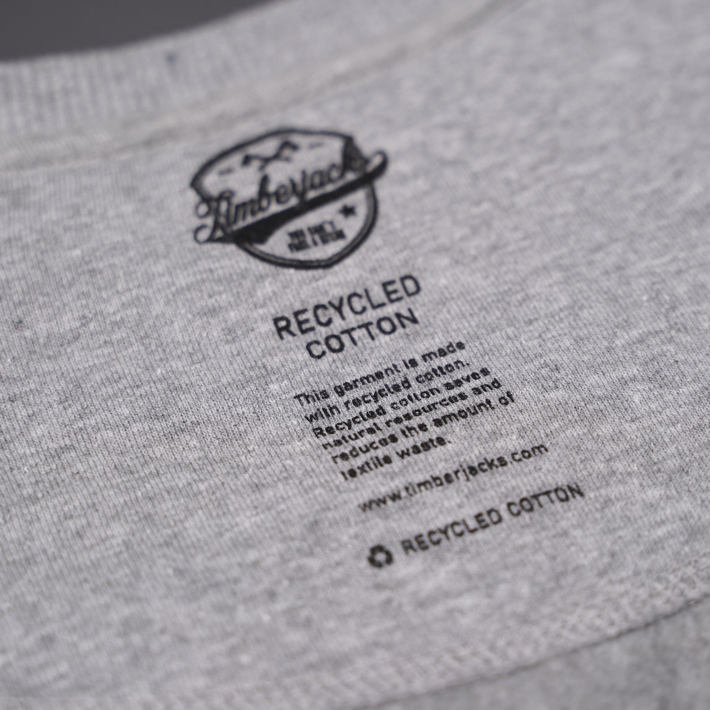 Sweatshirt Patch Ash Grey Recycled Cotton