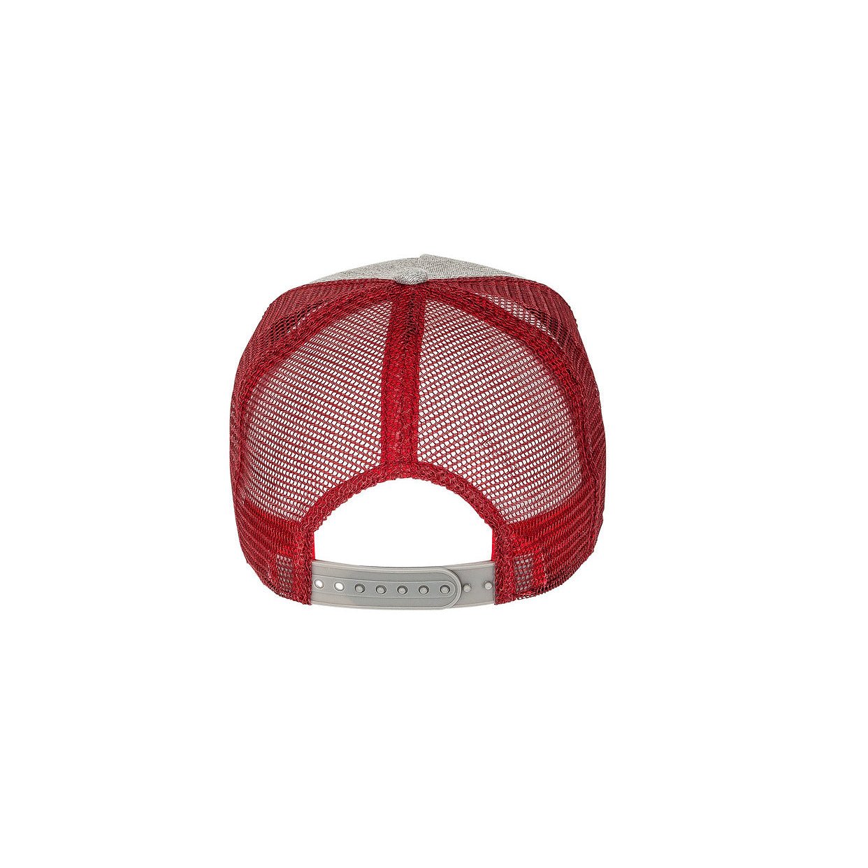 Basecap Grizzly Trucker Cap Grey/Red - timberjacks.store